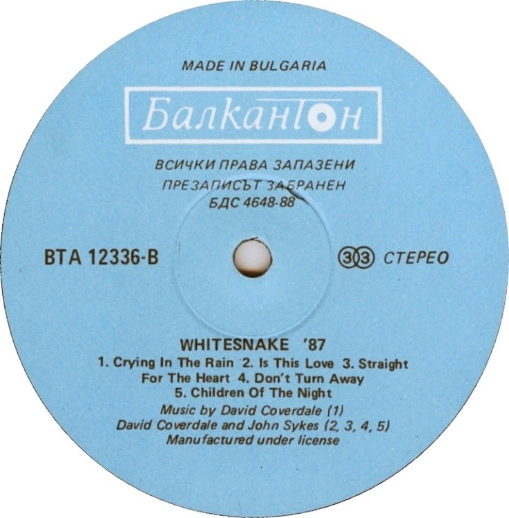 WHITESNAKE – 1987