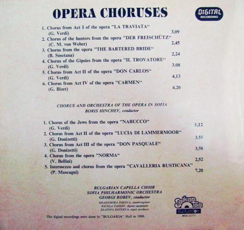 Opera choruses