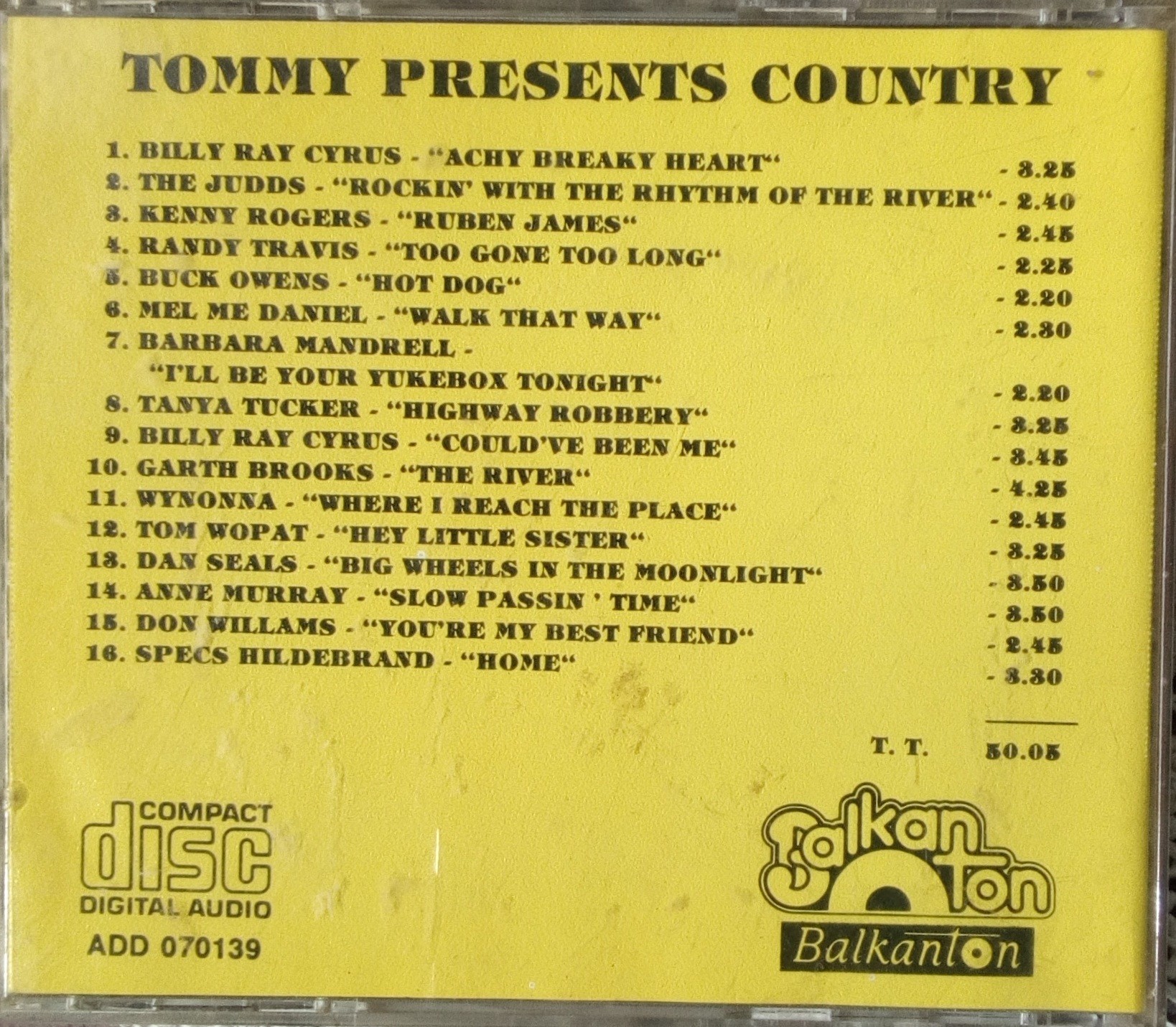 Tommy presents country