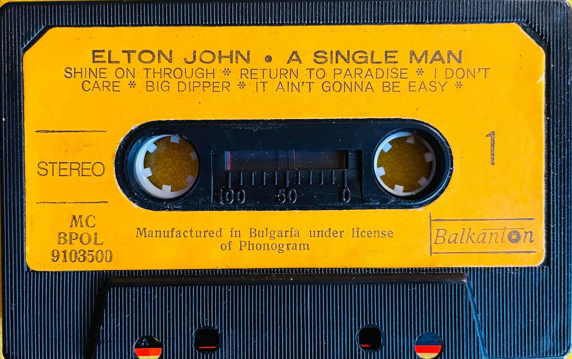 Elton JOHN. A Single Man