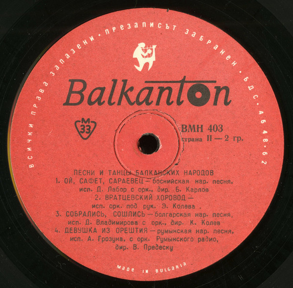 Песни и танци на балканските народи