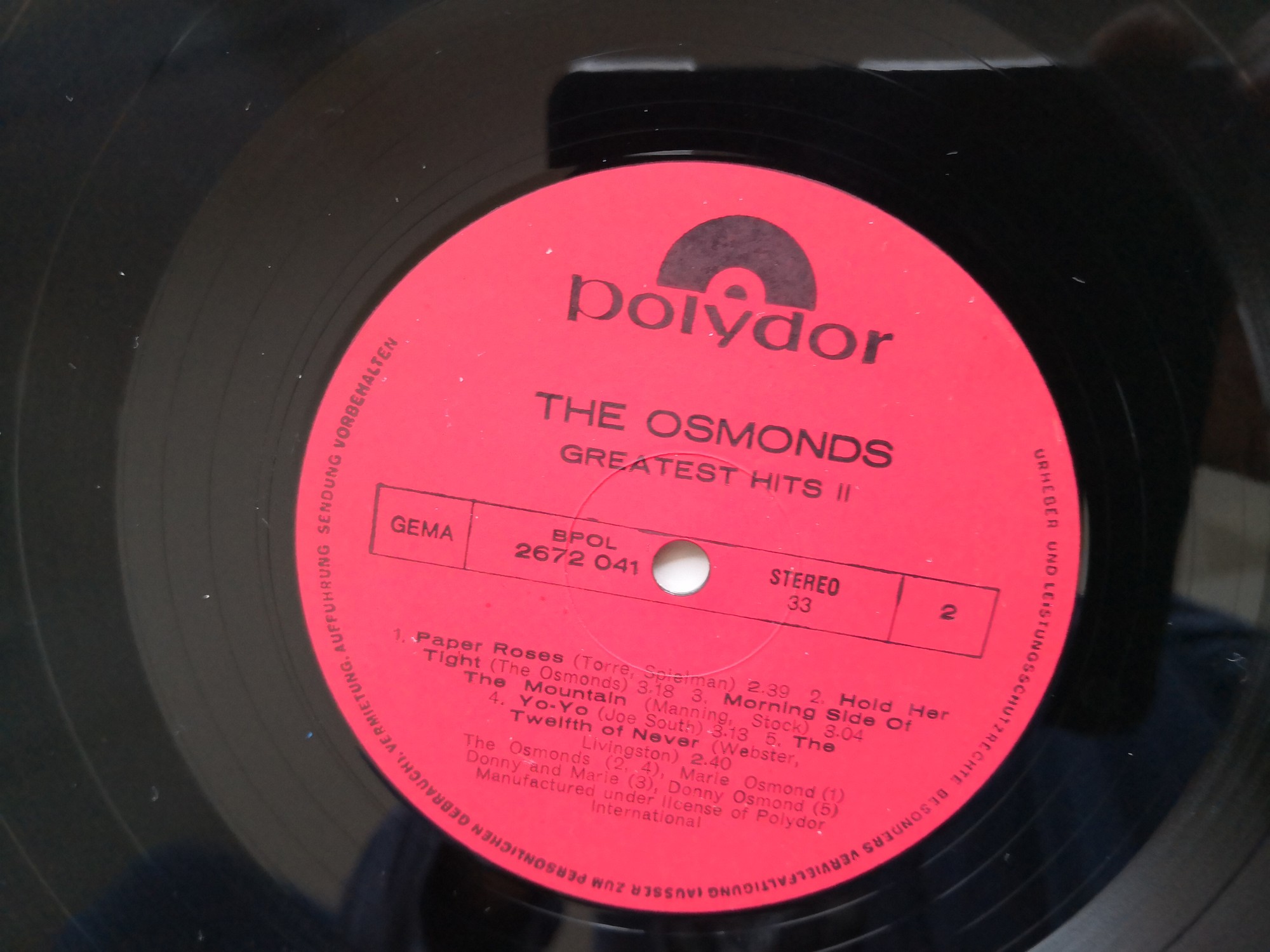 Osmonds. Greatest Hits II