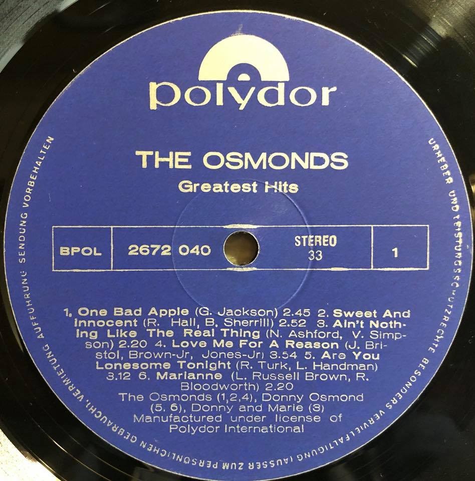 The Osmonds. Greatest Hits