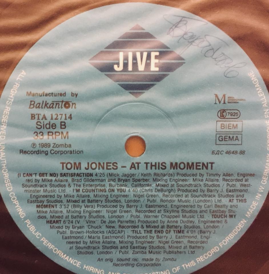 Tom Jones. At This Moment