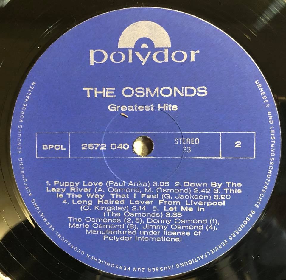 The Osmonds. Greatest Hits