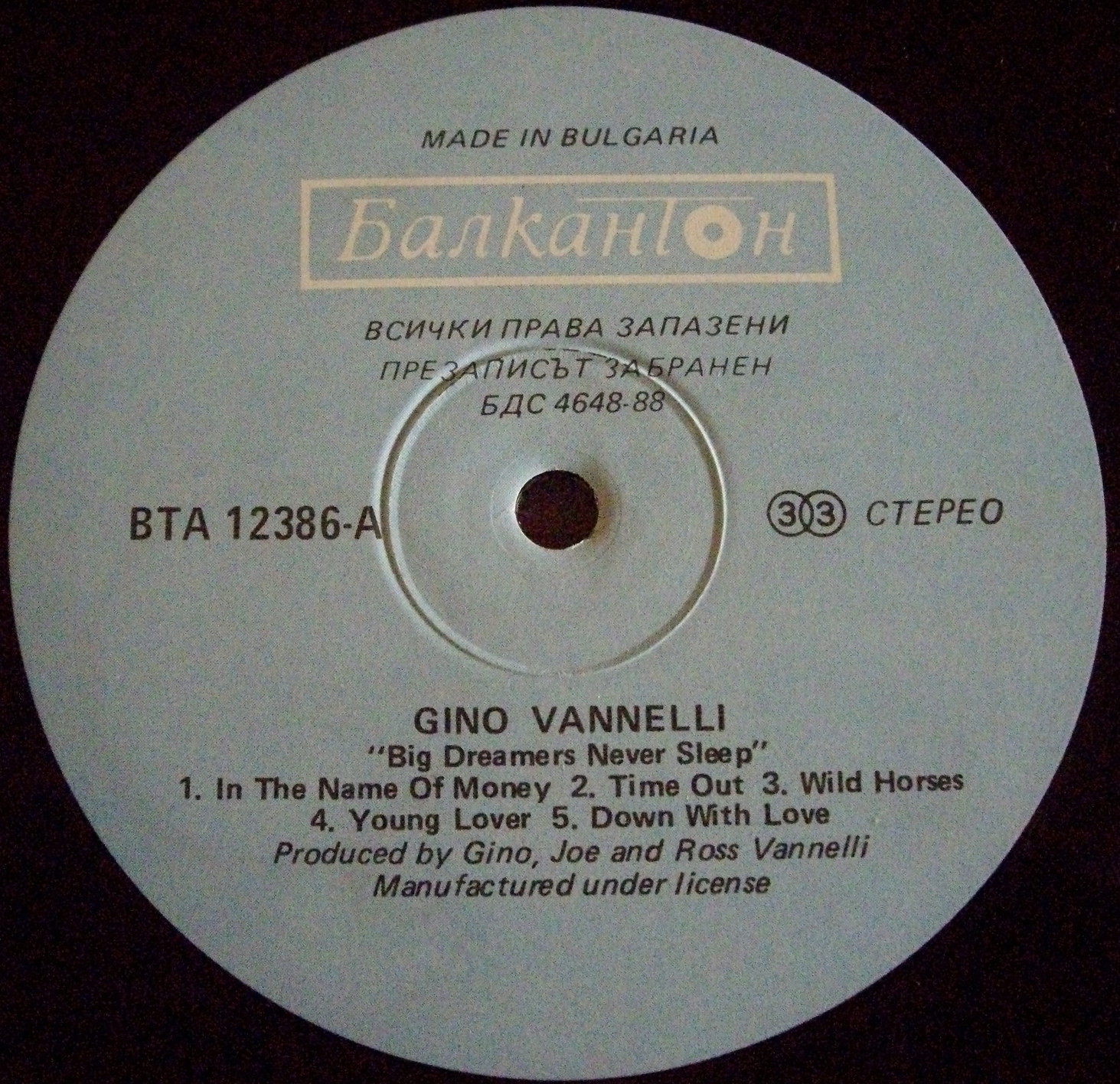 Gino VANNELLI. «Big Dreamers Never Sleep»