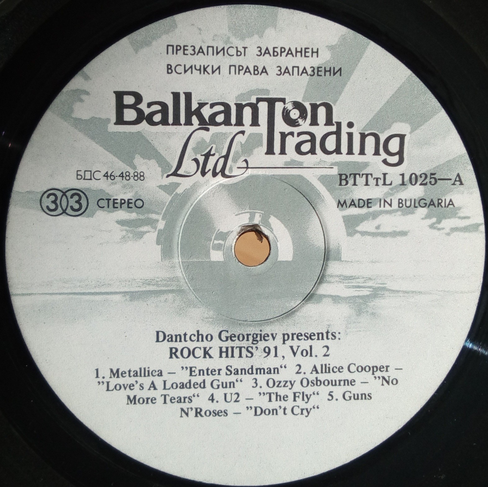 Rock hits '91. Vol. 2 presents Dantcho "Rap" Georgiev