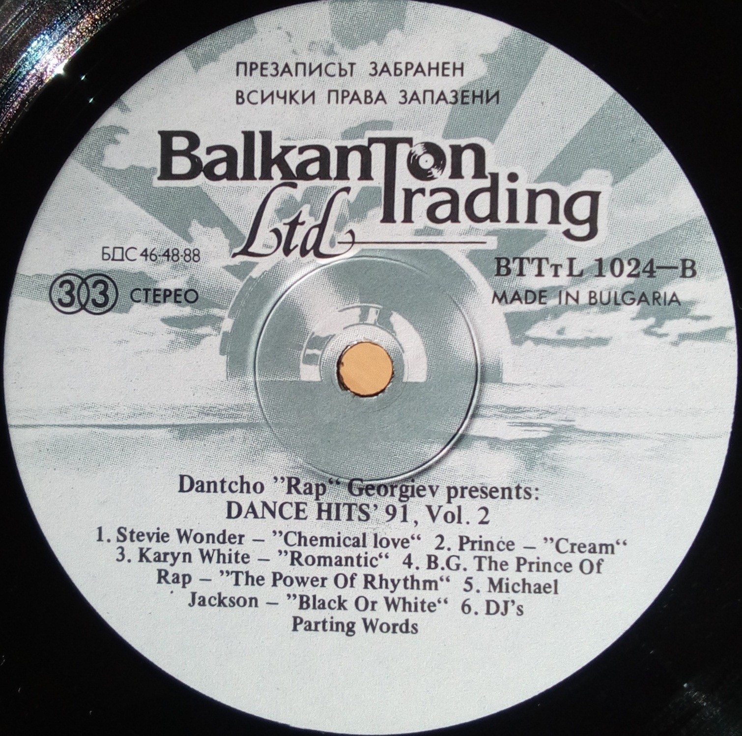 Dance hits '91. Vol. 2 presents Dantcho "Rap" Georgiev