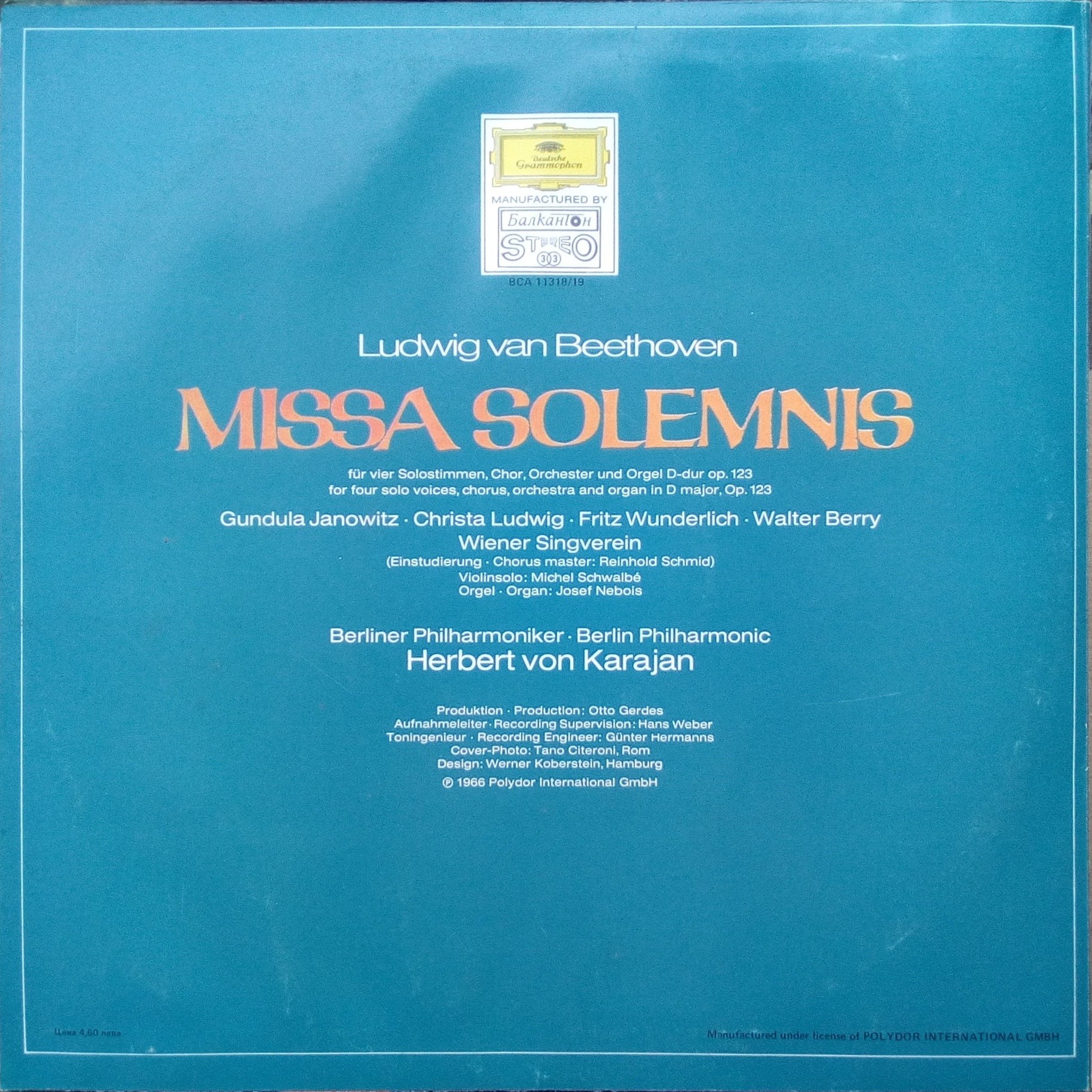 Ludwig van Beethoven. Missa Solemnis