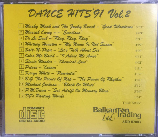 Dance hits '91. Vol. 2. Dantcho "Rap" Georgiev presents