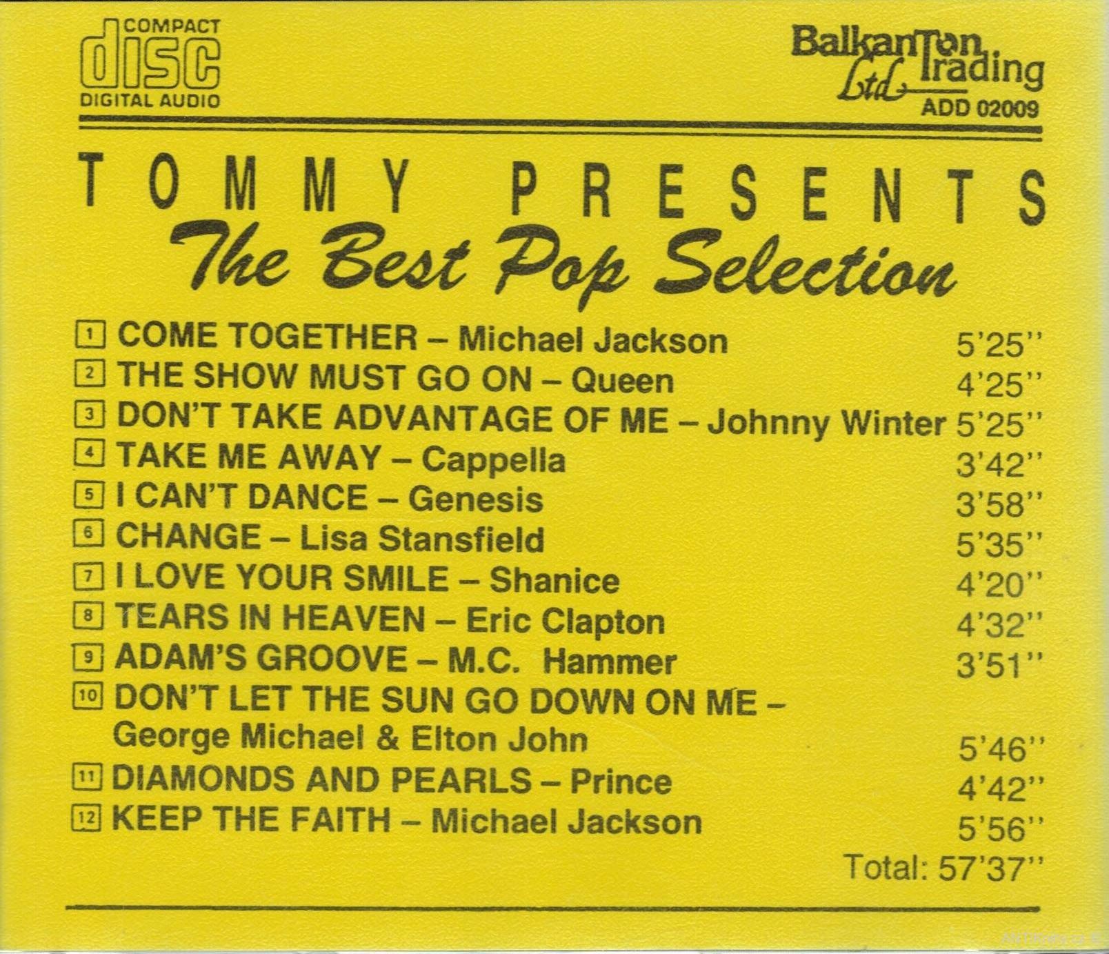 Tommy Presents The Best Pop Selection