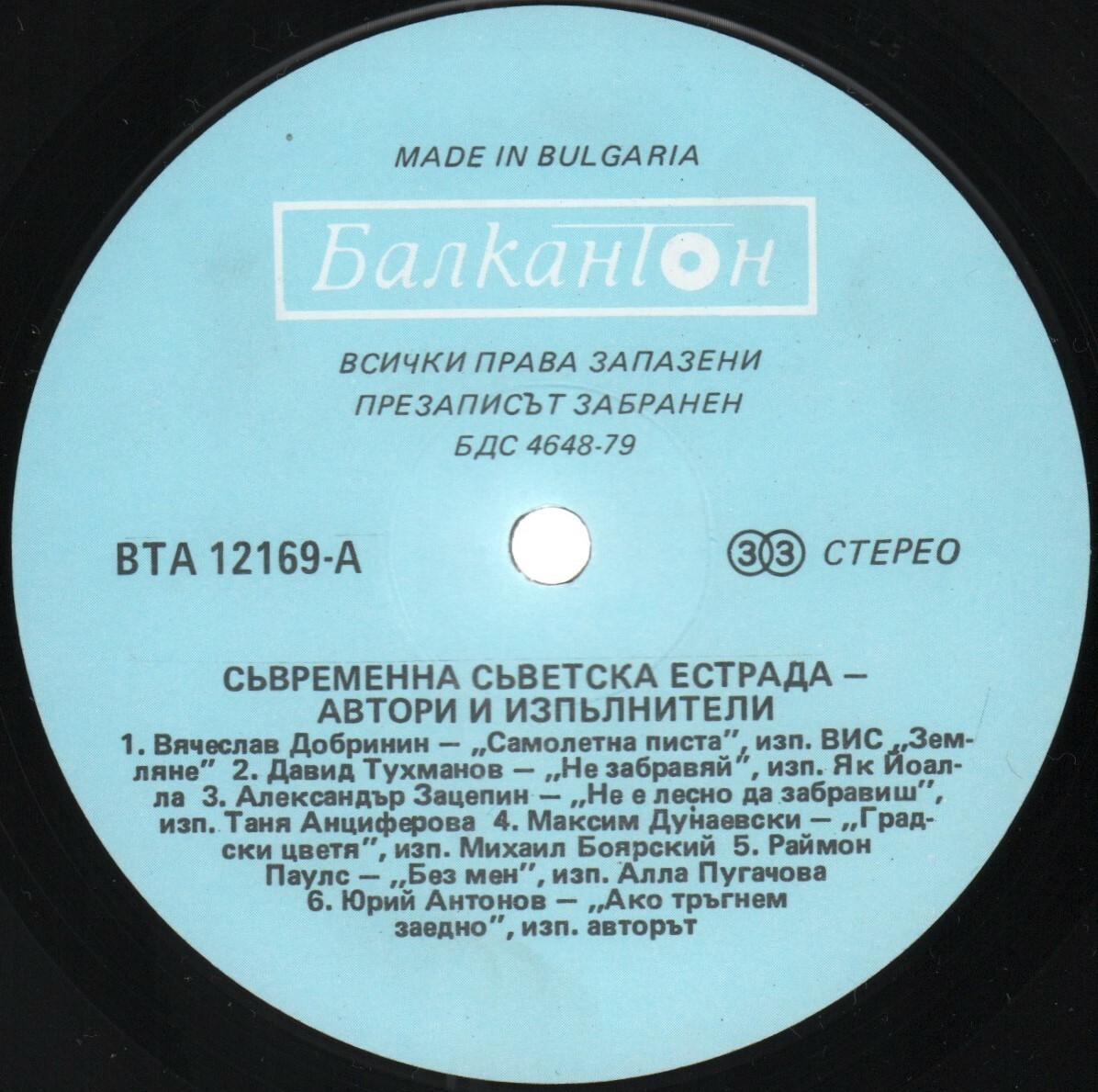 Съвременна съветска естрада. Автори и изпълнители