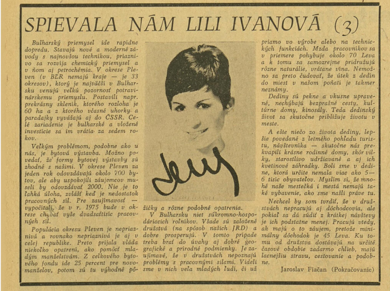Spievala nam Lili Ivanova (V)